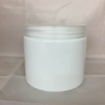 450ml PET Jar White - with Natural Lid